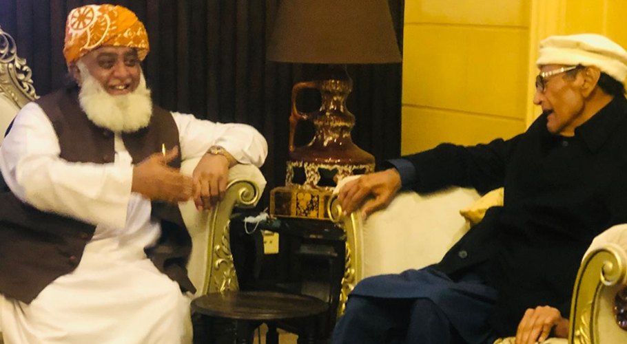 چودھری شجاعت حسین سے مولانا فضل الرحمان کی ملاقات