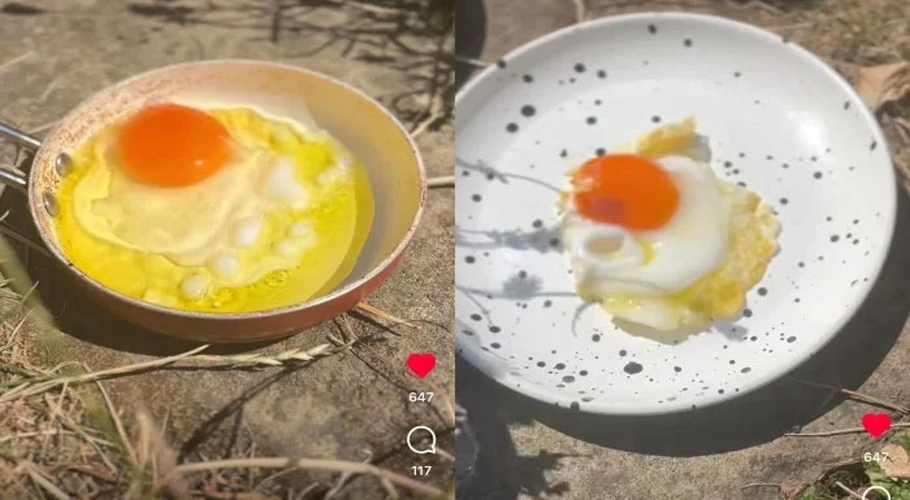 برطانیہ شدید گرمی کی لپیٹ میں، خاتون نے سورج کی تپش سے انڈا فرائی کرلیا