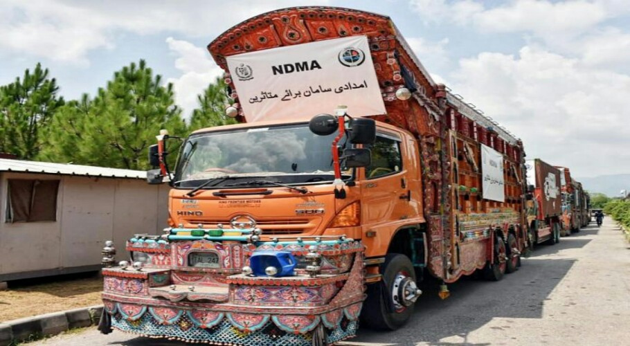 سندھ کے سیلاب سے تباہ حال علاقوں میں متاثرہ عوام کیلئے امدادی سامان روانہ