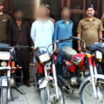راولپنڈی میں چوری کی وارداتوں میں ملوث 3 ملزمان گرفتار، 6 موٹر سائیکلز برآمد