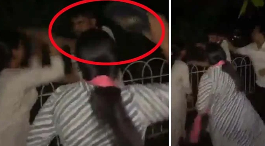 بیوی نے شوہر کو گرل فرینڈ کیساتھ دیکھ کر چپلوں سے پٹائی کردی