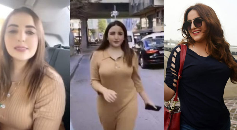 حریم شاہ کی سڑک کنارے ڈانس کرتے ہوئے ویڈیو سوشل میڈیا پر وائرل
