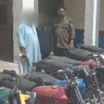 موٹر سائیکل چوری کی وارداتوں میں ملوث قاضی گینگ کا سرغنہ ساتھی سمیت گرفتار