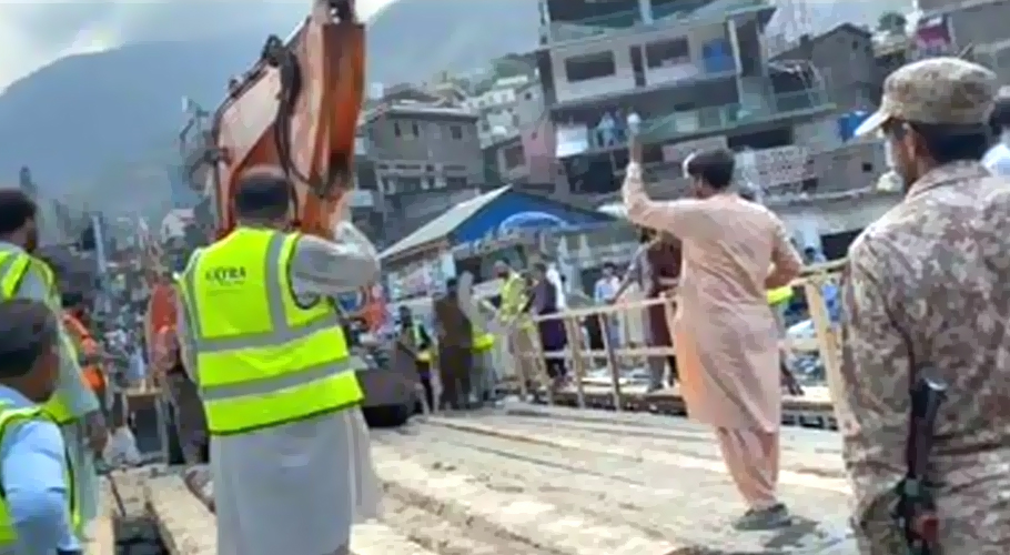 پاک فوج کی کاوشیں، بحرین پل آمدو رفت کیلئے بحال