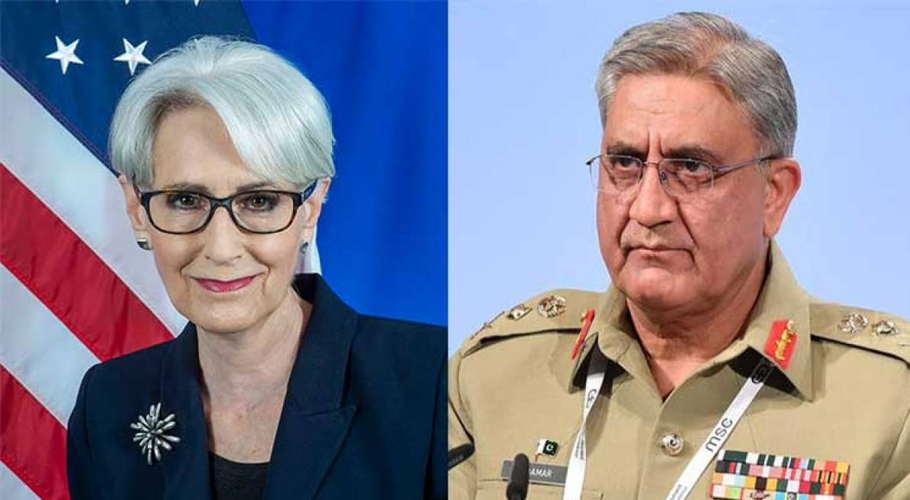 آرمی چیف کی امریکی نائب وزیر خارجہ سے ملاقات، سکیورٹی صورتحال پرگفتگو