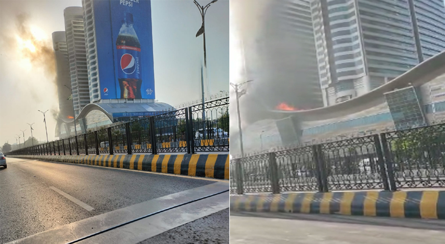 نجی مال میں آگ پر 60 سے 70 فیصد قابو پا لیا گیا، کمشنر اسلام آباد