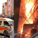 پانچ منزلہ پلازے میں آگ لگ گئی، ایک ہی خاندان کے 7افراد جان سے گئے