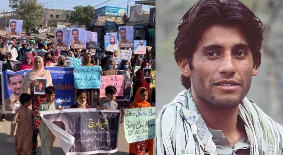طالبِ علم رہنما شبیر بلوچ کی جبری گمشدگی کو6سال مکمل، حب میں عوام کا احتجاج