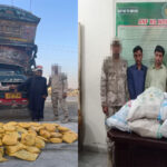 اے این ایف کی کارروائی، ٹرک سے 120 کلو چرس، 108 کلو افیون برآمد، 2 ملزمان گرفتار