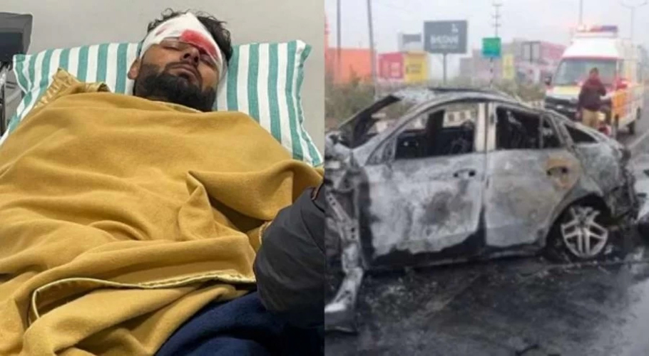 بھارتی وکٹ کیپرر رشبھ پنت کار حادثے میں شدید زخمی ہوگئے