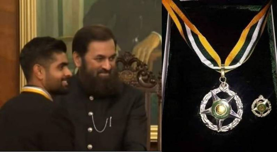 بابر اعظم ستارہ امتیاز حاصل کرنے والے کم عمر ترین پاکستانی کرکٹر بن گئے