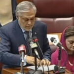 قومی اسمبلی، وزیر خزانہ اسحاق ڈاربجٹ2023-24پیش کررہے ہیں