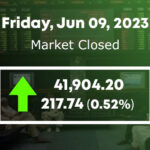 اسٹاک مارکیٹ میں 217.74 پوائنٹس کا اضافہ