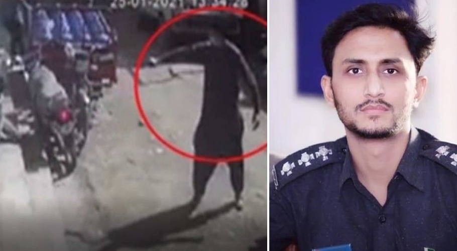 پی آئی بی میں پولیس انسپکٹر سے ڈاکوؤں کی لوٹ مار کی کوشش، ویڈیو سامنے آگئی