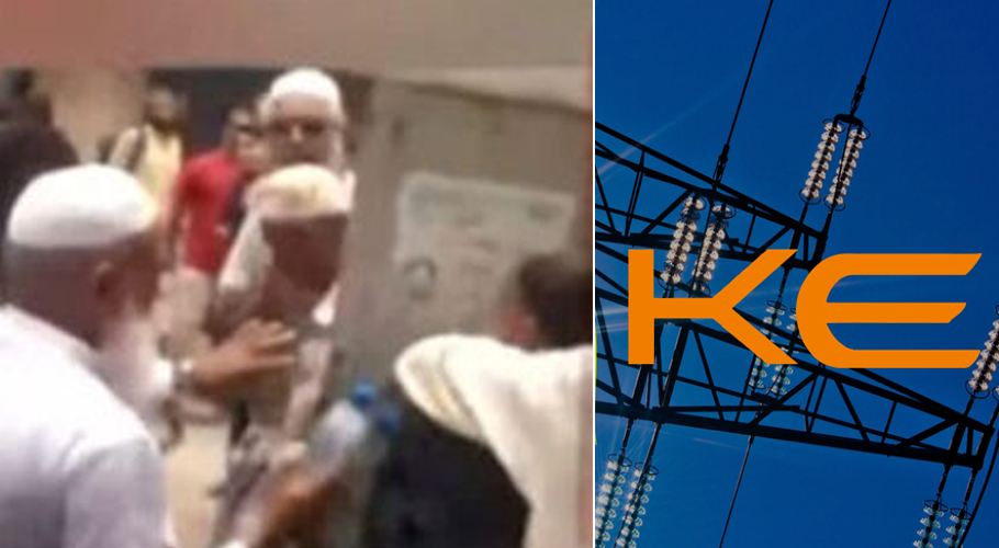 ٹمبر مارکیٹ کے دکانداروں کا کے الیکٹرک کے عملے پر تشدد