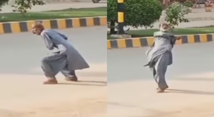 تصوراتی کرکٹ، بوڑھے شخص کی ویڈیو سوشل میڈیا پر مقبول