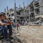 غزہ پر اسرائیل کی شدید بمباری، فلسطینی شہداء کی تعداد 1448 سے تجاوز