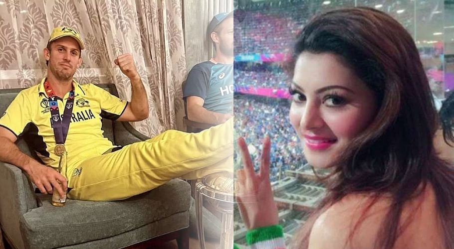 مچل مارش کے ٹرافی پر پیر رکھنے پر اروشی روٹیلا کا رد عمل سامنے آگیا
