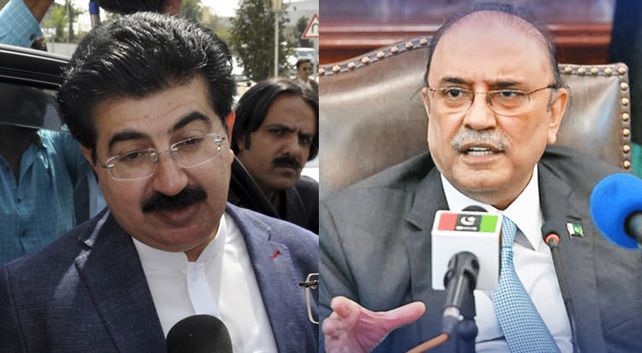 Asif Ali Zardari meet Sadiq Sanjrani in islamabad