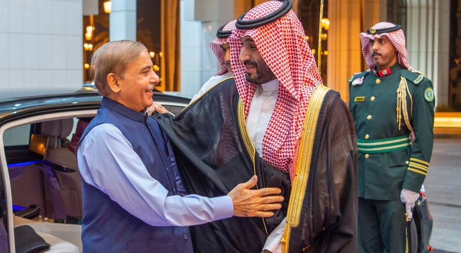 وزیراعظم شہباز شریف اور شہزادہ محمد بن سلمان