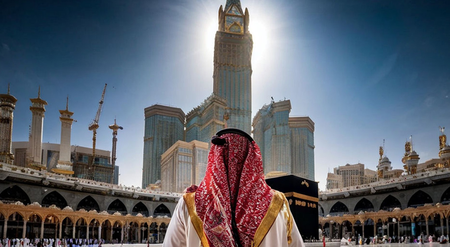 سورج خانہ کعبہ کے اوپر