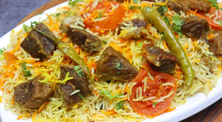 Kachay Gosht Ki Biryani Recipe