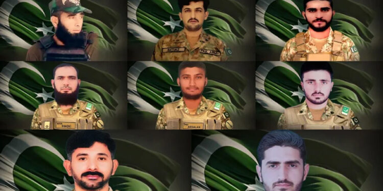 Ten terrorists killed, eight soldiers martyred in Bannu attack