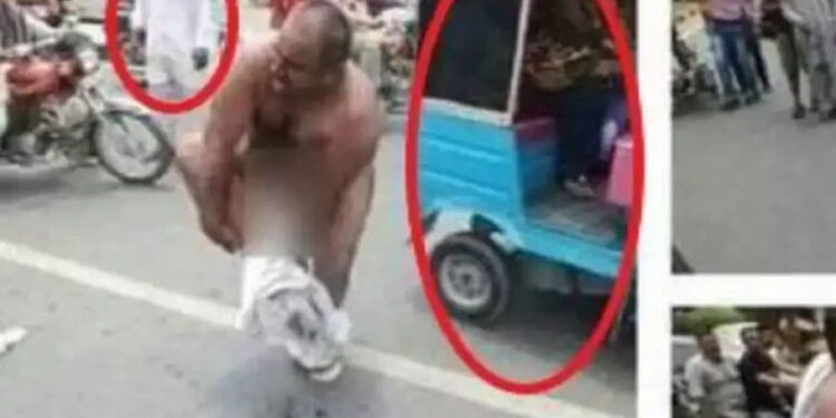 Did a Karachi man strip himself in public against inflated electricity bill?