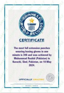 Pakistan’s Rashid Naseem sets five more Guinness World Records