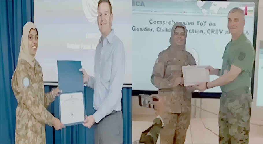 Two Pakistani female army officers win UN award