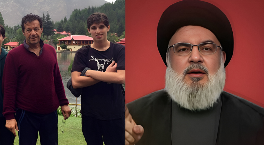 Hassan Nasrallah's picture hangs in room of Imran Khan's son Kasim: Shabbar Zaidi