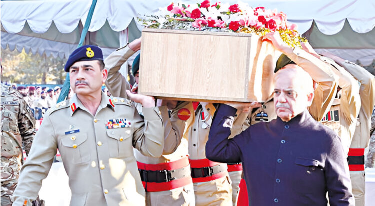 PM, COAS attend funeral prayers for martyred Rangers officials