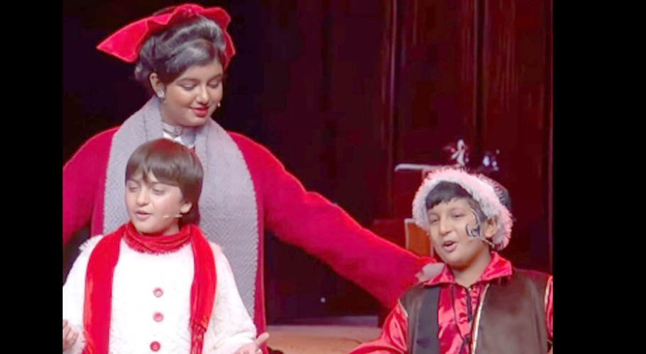 Aaradhya, AbRam perform together at their school function