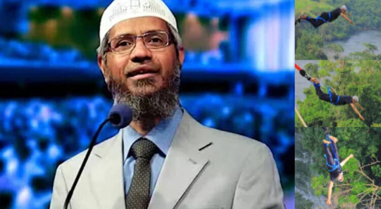 Dr. Zakir Naik’s thrilling bungee jump goes viral