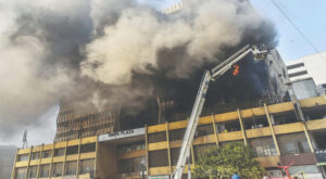 Fire breaks out at Rimpa Plaza again, second blaze this month