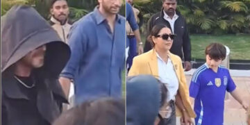 Shah Rukh Khan, Gauri Khan and AbRam join Ambani family in Jamnagar to celebrate New Year 2025