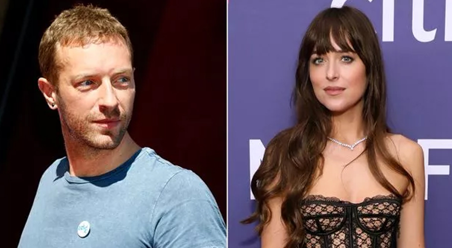 Chris Martin and Dakota Johnson arrive in Mumbai for Coldplay concert