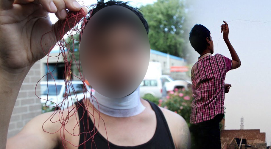 Kite string cuts motorcyclist’s throat in Lahore