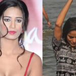 Poonam Pandey Takes Holy Dip At Maha Kumbh