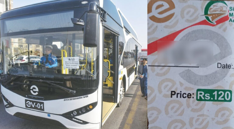 Electric bus fares rise by 60% following fare hike of PBS Red Line in Karachi