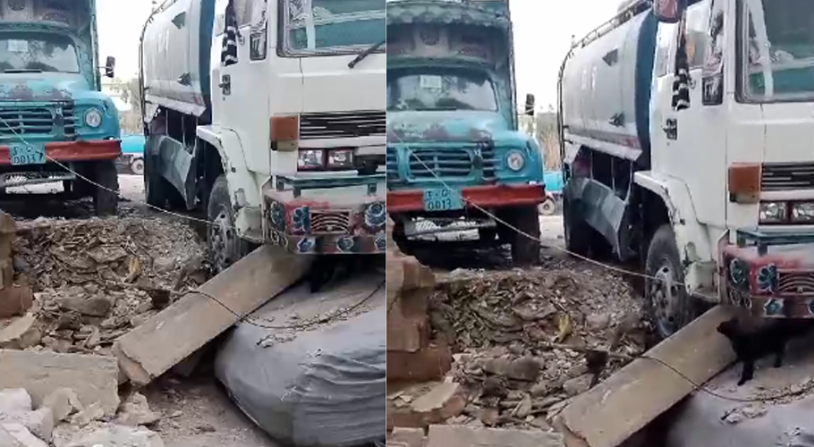 Karachi: Water Tanker Crashes into KDA Flats Near Sakhi Hasan Hydrant