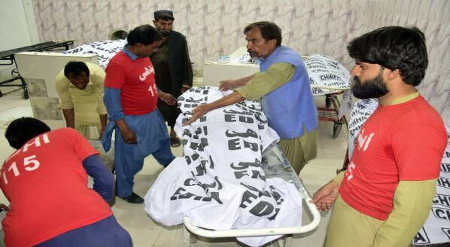 Six family members among 8 die in Kasur van accident