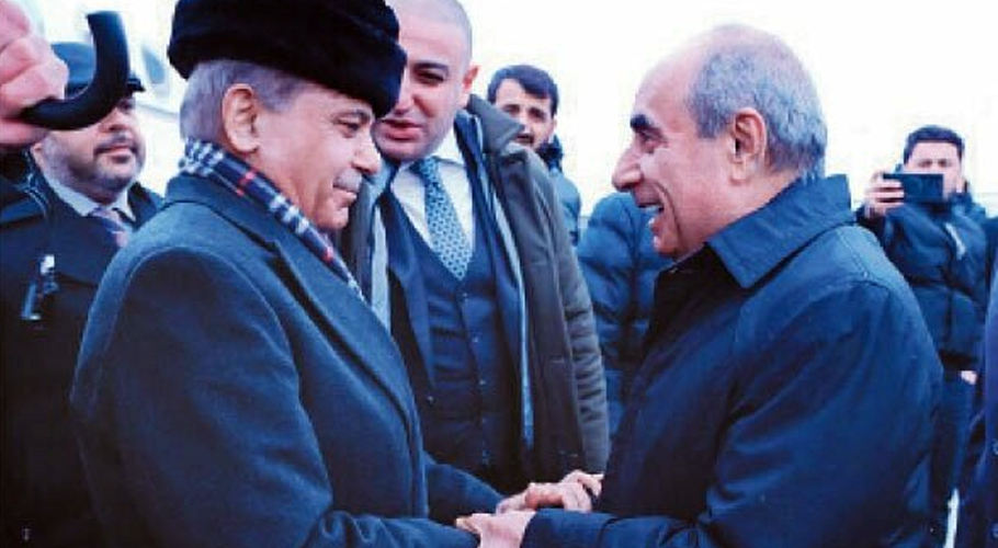 PM Shehbaz receives warm welcome in Azerbaijan, aims to boost ties