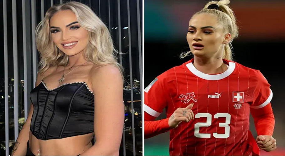 ‘World’s sexiest footballer’ Alisha Lehmann drops major hint over second career in modelling after lingerie shoot
