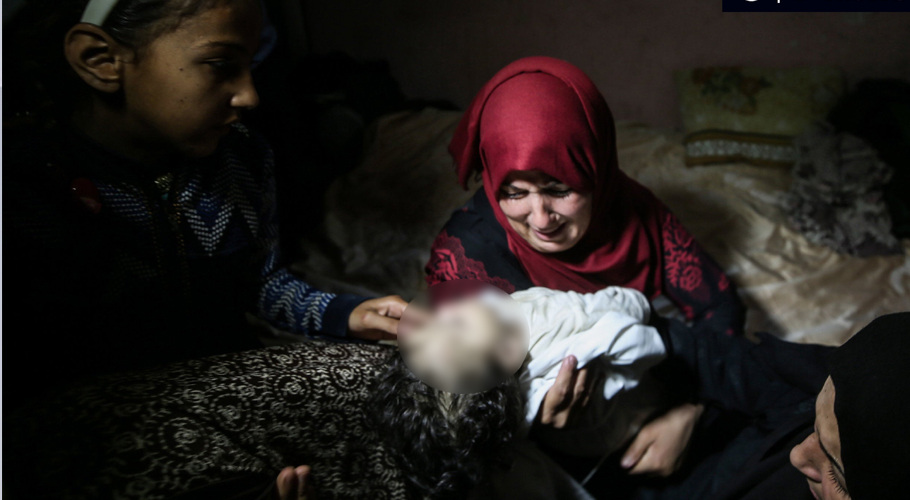 Gaza child burned to death in his sleep during Israeli bombardment