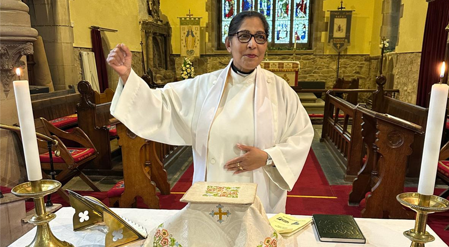 Rav Riffat Zamurad Easter message at St Philip & St James Church Groby Leicester