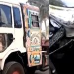 Woman opens fire on truck driver after car crash