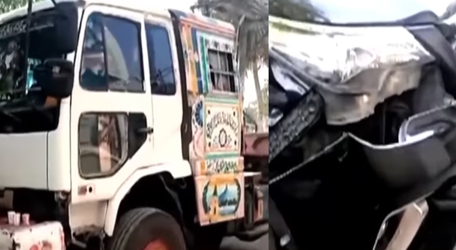 Woman opens fire on truck driver after car crash