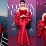 Cannes Film Festival 2025: Jacqueline Fernandez gives 'love is in the air' vibes with red rose detailed corset gown