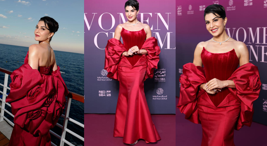 Cannes Film Festival 2025: Jacqueline Fernandez gives 'love is in the air' vibes with red rose detailed corset gown